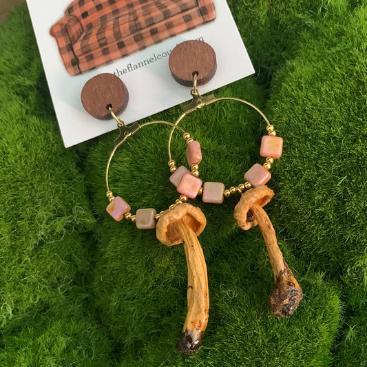 Wild Ontario Mushrooms Earrings